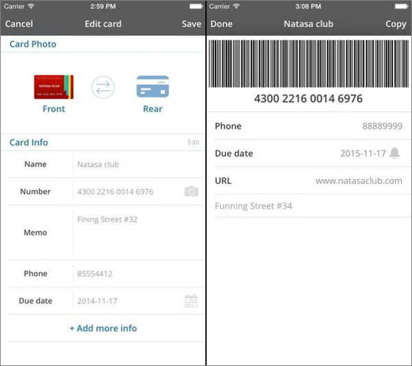 卡片管家 App